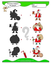 Gölgesi İle Eşleştir Çalışma Sayfaları